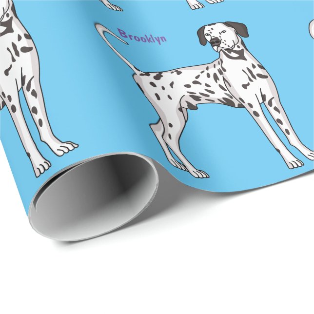 Papel De Presente Cartografia de cão Dalmaciano (Ponta do rolo)