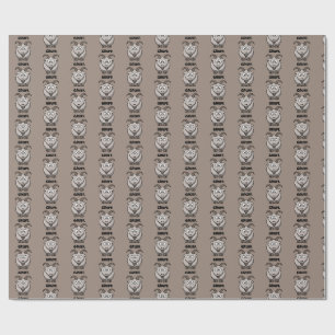 Papel De Presente Cartografia de Cinza Gruff Goat Funny Fairy