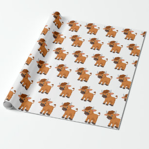 Papel De Presente Cartoon baby ox