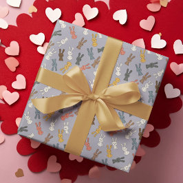 Papel De Presente Cartoon Coelho da Páscoa de Coelho