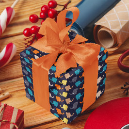 Papel De Presente Cartoon de Elefante Multicoloração