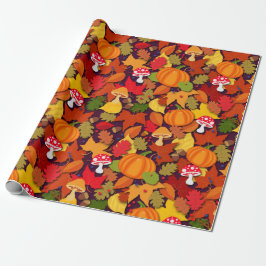Papel De Presente Cartoon de Fall Forest Floor