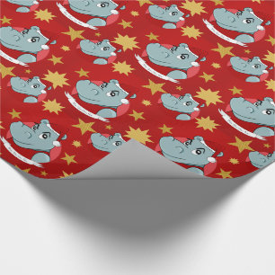 Papel De Presente Cartoon de Natal