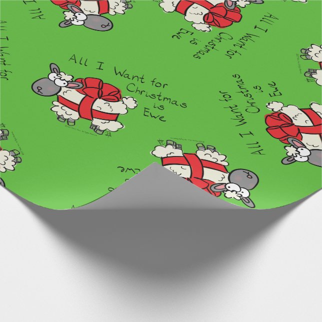 Papel De Presente Cartoon de Natal Engraçado Feriado (Ponta)