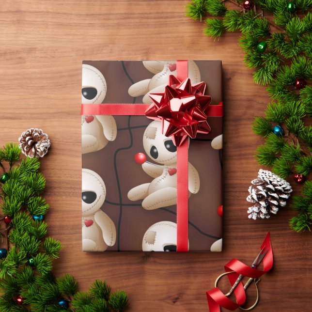 Papel De Presente Cartoon Doll Voodoo Apaixonado (Presente de Natal)