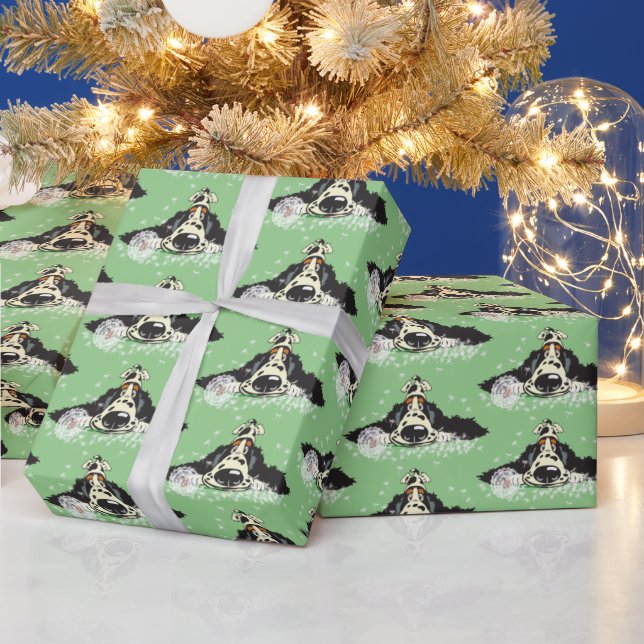 Papel De Presente Cartoon English Cocker spaniel Wrappaper (Feriados)