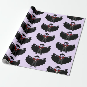 Papel De Presente Cartoon engraçado de Bobo assustador Dracula Vampi