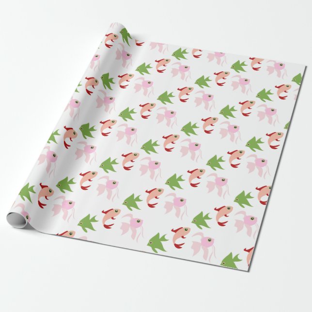 Papel De Presente Cartoon Fish (Desenrolado)