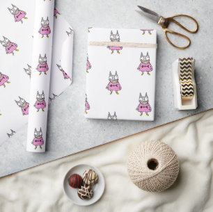 Papel De Presente Cartoon Kitten