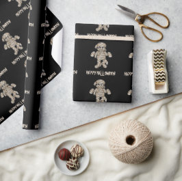 Papel De Presente Cartoon Mummy Pattern Happy Halloween