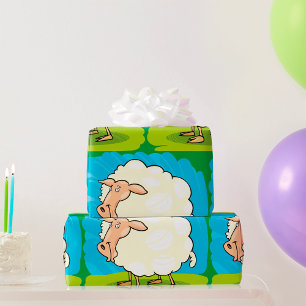 Papel De Presente Cartoon Sheep