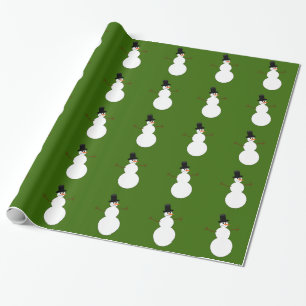 Papel De Presente Cartoon Snowman