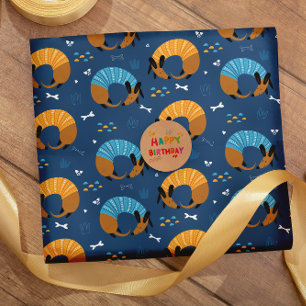 Papel De Presente Cartoons coloridos, salsichas loucas, cães