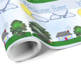 Papel De Presente Casa bem-vinda