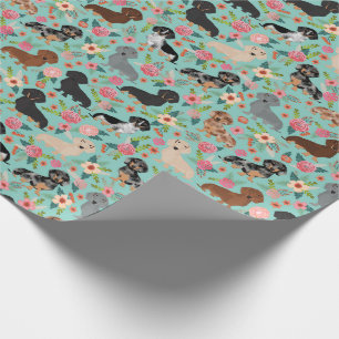 Papel De Presente casa de banho floral