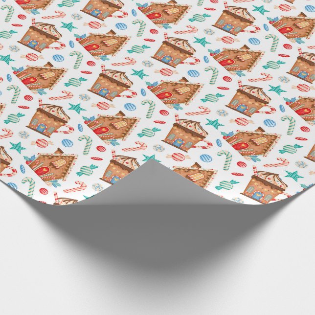 Papel De Presente Casa de Biscoito de gengibre (Ponta)