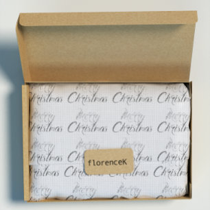 Papel De Presente Casa de campo de linho de serapilheira das cinzas