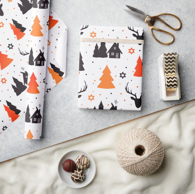 Papel De Presente Casa Para Feriados | Natal (Artesanato)