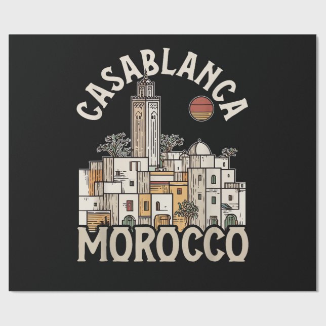 Papel De Presente casablanca marrocos  (Aberto)