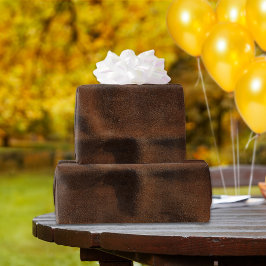 Papel De Presente Casaco de aspecto de couro castanho