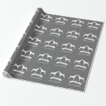 Papel De Presente Casal alemão dos ponteiros de cabelos curtos com<br><div class="desc">Casamento e papel de embrulho do chá de panela para amantes alemães do ponteiro de cabelos curtos</div>