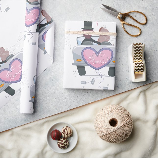 Papel De Presente Casal do recem casados desligado (Criador carregado)