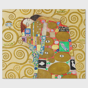 Papel De Presente Casal Gustav Klimt Fulfillment Nouveau
