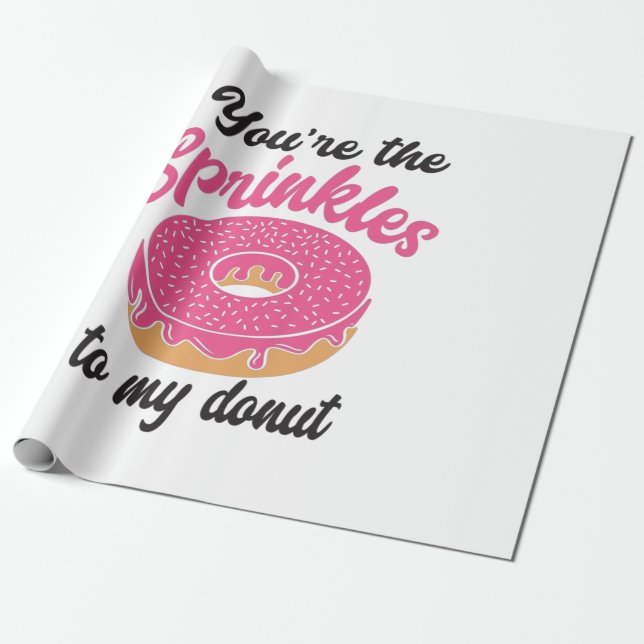 Papel De Presente Casal Presente Que Você É O Sprinkles Para Minha R (Desenrolado)