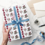 Papel De Presente Casamento Bells Bride Groom Rose Bouquet Bowtie<br><div class="desc">Apresenta uma ilustração original com o tema do casamento de um boutonniere rosa rosa, um par de sinos prateados de casamento, um buquê de noiva e uma gravata arco arrojada. Este design também está disponível em outros produtos. Não vê o que está procurando? Precisa de ajuda para a personalização? Entre...</div>