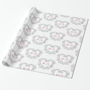 Papel De Presente Casamento branco vermelho de morango vermelho de p