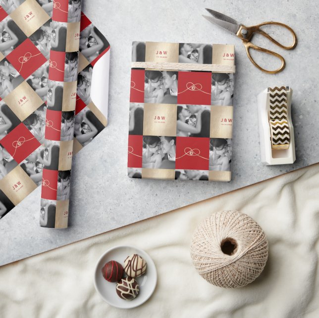 Papel De Presente Casamento Chinês de Felicidade Dupla Dourada União (Artesanato)