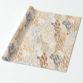 Papel De Presente Casamento com animais Abstrato de Praia