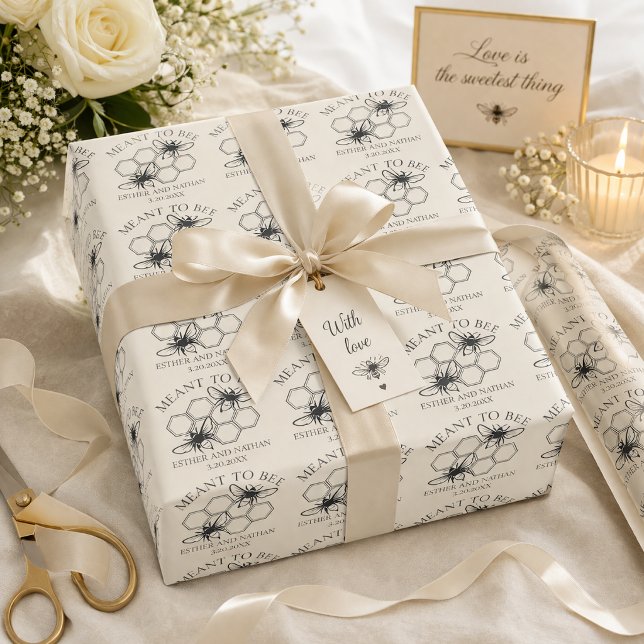 Papel De Presente Casamento das Abelhas (Criador carregado)