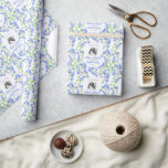 Papel De Presente Casamento de cor de água de flor silvestre Blue Sp<br><div class="desc">Bonito azul Veronica Speedwell,  flor silvestre botânica,  cor d'água,  pintando foto de casamento. © Quadro original e design por Sarah Trett para www.mylittleedenweddings.com</div>
