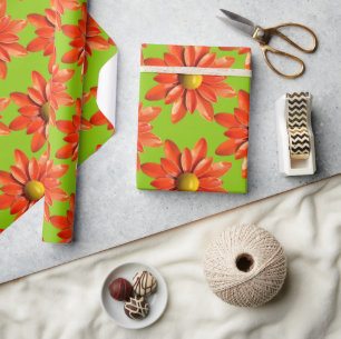 Papel De Presente Casamento de Jardim de Verão com Primavera de Flo