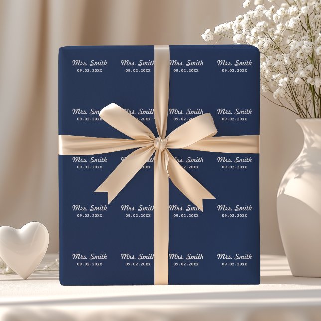 Papel De Presente Casamento de noivado personalizado (Criador carregado)