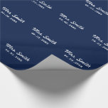 Papel De Presente Casamento de noivado personalizado<br><div class="desc">Um presente de excelente para a lua de mel,  chá de panela ou festa de solteira de uma noiva!</div>