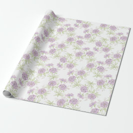 Papel De Presente Casamento de Rosa Roxa Lavanda