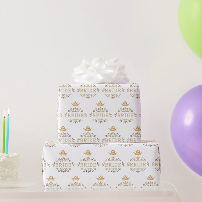Papel De Presente casamento, despedida de solteira, festa dourada, b (Presentes para festas)