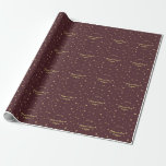Papel De Presente Casamento Dourado Chic Confetti Love Burgundy<br><div class="desc">Apenas elegância real: "amor" falso roteiro de folha de ouro, com dois corações, falso confete de folha de ouro sobre fundo burgundy/champagne. Use a ferramenta Personalizar para adicionar todas as informações necessárias. Você pode alterar o tamanho, a fonte, a cor e o texto. Para mais, veja a minha Coleção de...</div>