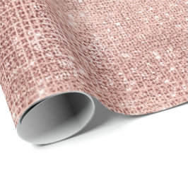 Papel De Presente Casamento Elegante De Blush De Brida De Glam Spark