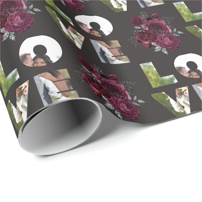 Papel De Presente Casamento Personalizado De Amor (Ponta do rolo)