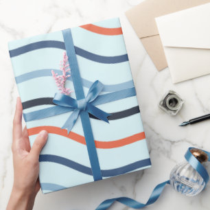 Papel De Presente Casamento Sofisticado Artístico de Celebração Negr