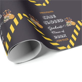 Papel De Presente Case Closed Graduation Funny Criminal justice 