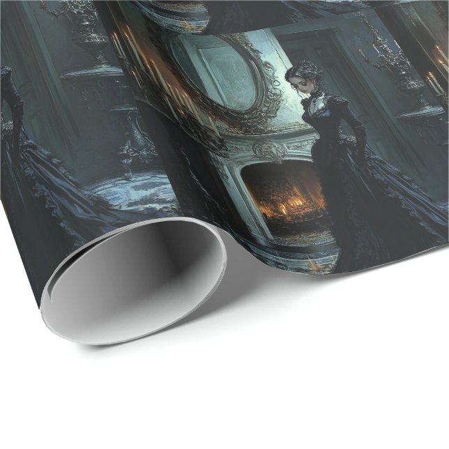 Papel De Presente Cassandra Pensando (Ponta do rolo)