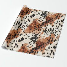 Castanho-Creme-Animal Cowhide