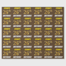 Castanho, Faux/Imitação Dourada, "26º ANIVERSÁRIO"