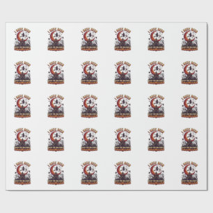 Papel De Presente Castelo Da Bruxa Do Halloween Tem Estado Pronto Lu