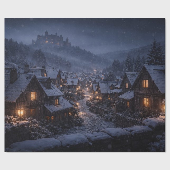 Papel de Presente Castelo da Vila de Nevasca (Aberto)
