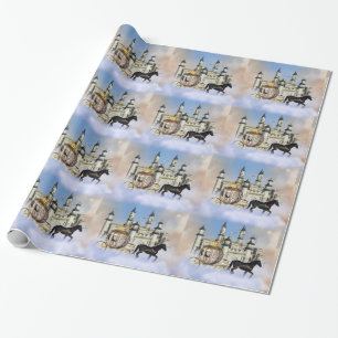 Papel De Presente Castle Clouds Fairy Tale